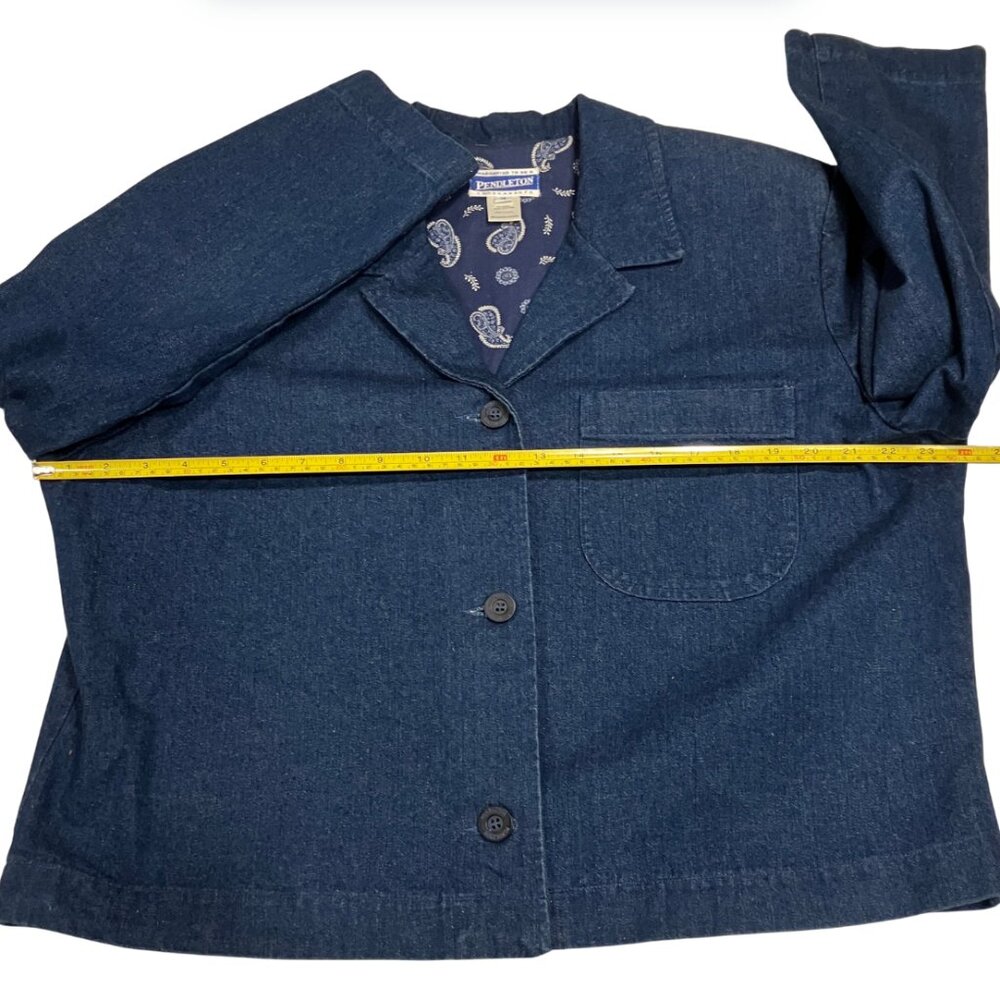 Pendleton Knockabouts Womens Collared Medium Wash… - image 4